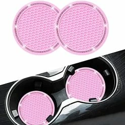 Best deal ❤️ Car Coasters, Senose Bling Car Accessories For ???? Women, Universal 2.75" Anti-Slip Silicone Cup Holder Coasters For Car, Cute Diamond Vehicle Interior Decor (Black Pink/2 Pack) Pink-2 Pc ???? -Car Seat Covers shop 51aITDH5nVS. AC