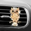 Outlet ???? Car Air Vent Clip Charms, Bling Crystal Owl Car Aromatherapy Essential Oil Diffuser, ???? Women Fashion Car Decoration Charms, Rhinestone Car Bling Accessories ⭐
