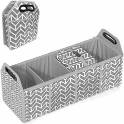 Flash Sale ???? Trunk Organizer, Foldable Car Storage Bag Portable Insulation Cooler Bag Collapsible Vehicle Organizer Divider Storage Totes With 3 Compartment Cargo Tote For Groceries Caddy SUV, Navy Blue ???? -Car Seat Covers shop 51aiEkN0wpL. AC