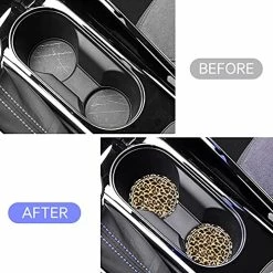 Coupon ???? 2.75" Car Cup Holder Coaster Car Coasters Leopard Print Bling Car Cup Holder Insert Coasters Bling Car Accessories Rhinestone Anti Slip Insert Coaster Suitable For Most Cars Gifts - 2PCS ???? 20 Coupon ???? 2.75" Car Cup Holder Coaster Car Coasters Leopard Print Bling Car Cup Holder Insert Coasters Bling Car Accessories Rhinestone Anti Slip Insert Coaster Suitable For Most Cars Gifts - 2PCS ???? -Car Seat Covers shop 51al5YwokaL