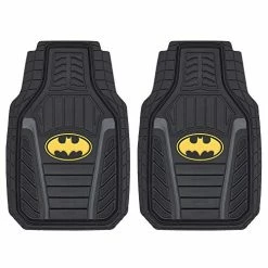 Wholesale ???? Armored Batman Superhero Car Floor Mats, Officially Licensed Warner Bros DC Comics, All Weather Interior Auto Protection, Heavy Duty Rubber Liners For Car Truck Van SUV ????