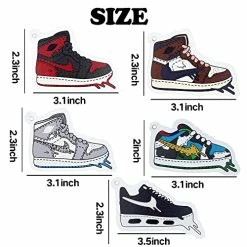 Best Pirce ✨ Car Air Fresheners, Hypebeast Car Accessories ???? Sneakerhead AJ Jordan Hanging Scents Freshener Automotive Interior Room Decor For Men Gift Set 5Pcs Hypebeast-a ⌛