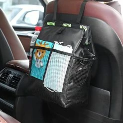Best Sale ???? Hanging Car Trash Can With Storage Pockets, Waterproof Leakproof Oxford Auto Garbage Bag, Vehicle Multi-Use Organizer For Outdoor Traveling, Foldable Trash Bin Universal For Truck, SUV, Home, Offic ⭐ -Car Seat Covers shop 51b2GhBNFZL