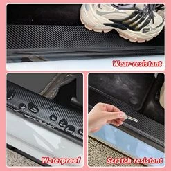Discount ???? KIFIDAN Car Door Edge Guards Carbon Fiber Car Door Sills Profector Stickers Anti-Scratch And Waterproof Bumper Decoration For Cars Door Entry Guard Fit For Car/SUV/Truck (Carbon Fiber) ???? -Car Seat Covers shop 51bOmRYyyCL