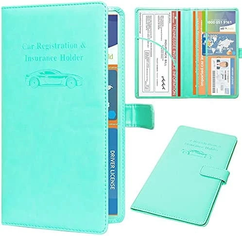 Best Pirce ???? Car Registration And Insurance Holder, Leather Vehicle Card Document Glove Box Organizer, Auto Truck Compartment Accessories For Essential Information, Driver License Cards, Glitter Rose Black Star ???? 17 Best Pirce ???? Car Registration And Insurance Holder, Leather Vehicle Card Document Glove Box Organizer, Auto Truck Compartment Accessories For Essential Information, Driver License Cards, Glitter Rose Black Star ???? - Image 15