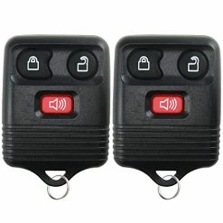 Deals ???? 2 Replacement Keyless Entry Remote Control Key Fob Clicker Transmitter 3 Button - Black ✔️