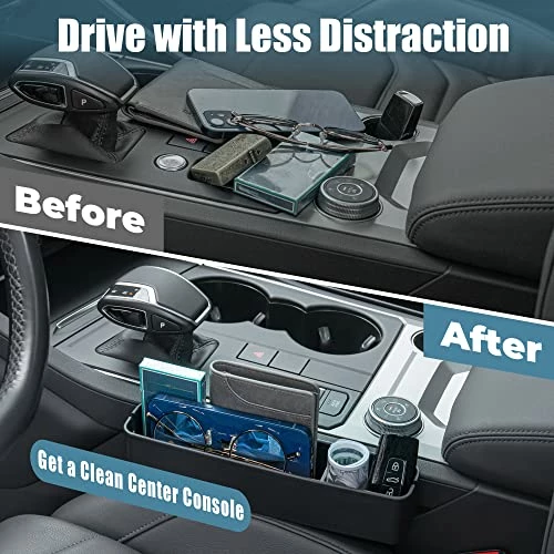 Outlet ⌛ Car Seat Gap Filler Organizer Storage Box For Car Seat Organizer Between Seats, Car Organizers And Storage Front Seat Gap, 2 Pack Universal Fit ???? 4 Outlet ⌛ Car Seat Gap Filler Organizer Storage Box For Car Seat Organizer Between Seats, Car Organizers And Storage Front Seat Gap, 2 Pack Universal Fit ???? - Image 2