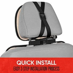 Top 10 ???? LuxeFit Gray Faux Leather Car Seat Covers For Front Seats (2 Pack), Premium Two-Tone Seat Covers For Cars Trucks SUV, Fits 95% Of Vehicles, Easy To Install With Built-in Storage Pockets ???? -Car Seat Covers shop 51cS6MabUIS