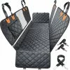 Flash Sale ???? 4-in-1 Convertible ???? Dog Car Seat Cover 100% Waterproof ???? Dog Seat Cover Nonslip ???? Dog Hammock 600D Heavy Scratchproof Pet Seat Cover For Cars Back Seat With Mesh Window For Cars Trucks And SUVs Grey ✨ -Car Seat Covers shop 51cWUBKALeL