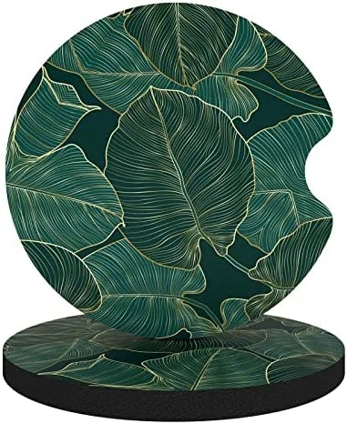 Top 10 ✔️ Car Cup Holder Coasters, 2 Pack Universal Auto Anti Slip Insert Coaster, Rubber Car Coasters With A Finger Notch, Cute Car Assecories For ???? Women Men, Cup Mat For Most Car Interior (Desert Leaf) ❤️ 13 Top 10 ✔️ Car Cup Holder Coasters, 2 Pack Universal Auto Anti Slip Insert Coaster, Rubber Car Coasters With A Finger Notch, Cute Car Assecories For ???? Women Men, Cup Mat For Most Car Interior (Desert Leaf) ❤️ - Image 11
