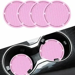Best deal ❤️ Car Coasters, Senose Bling Car Accessories For ???? Women, Universal 2.75" Anti-Slip Silicone Cup Holder Coasters For Car, Cute Diamond Vehicle Interior Decor (Black Pink/2 Pack) Pink-2 Pc ???? -Car Seat Covers shop 51e2Xoxc6S. AC