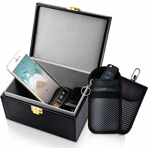Deals ???? Faraday Box With Faraday Pouch 2 Pack, Keyless Entry Car Key Safe Protector RFID Anti-Theft Signal Blocking Cages ???? 3 Deals ???? Faraday Box With Faraday Pouch 2 Pack, Keyless Entry Car Key Safe Protector RFID Anti-Theft Signal Blocking Cages ????