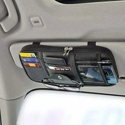 Promo ???? Da By Car Sun Visor Organizer Auto Car Visor Pocket And Interior Accessories Car Truck Visor Storage Pouch Holder With Multi-Pocket Net Zippers(Black) ???? -Car Seat Covers shop 51eELxmtXNL. AC