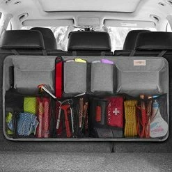 Discount ???? Car Trunk Organizer, 3rd Gen [7 Times Upgrade] Super Capacity Car Organizer, Equipped With Robust Elastic Net, Car Trunk Tidy Storage Bag With Lids, Space Saving Expert-Black ???? -Car Seat Covers shop 51eZzDmICML. AC