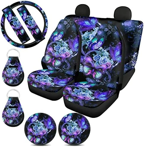 Hot Sale ???? Mushroom Seat Covers For Cars For ???? Women With Steering Wheel Cover,Moon Star Universal Auto Accessories Front Rear Back Seats Protectors,Seat Belt Pads,Cup Coaster,Keychains For Trucks SUV 0 Cow Stawberr ???? 10 Hot Sale ???? Mushroom Seat Covers For Cars For ???? Women With Steering Wheel Cover,Moon Star Universal Auto Accessories Front Rear Back Seats Protectors,Seat Belt Pads,Cup Coaster,Keychains For Trucks SUV 0 Cow Stawberr ???? - Image 8