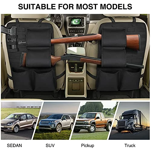 Outlet ???? EZshoot 2PCS Car Seat Back Gun Rack Organizer, Automotive Gun Rack Holder For Rifle/Shotgun, Tactical Hunting Backseat Sling Rack, Molle Car Backseat Gun Storage For Vehicle/Truck/SUV, Black ???? 5 Outlet ???? EZshoot 2PCS Car Seat Back Gun Rack Organizer, Automotive Gun Rack Holder For Rifle/Shotgun, Tactical Hunting Backseat Sling Rack, Molle Car Backseat Gun Storage For Vehicle/Truck/SUV, Black ???? - Image 3