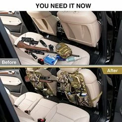 Cheap ???? EZshoot 2PCS Car Seat Back Gun Rack Organizer, Automotive Gun Rack Holder For Rifle/Shotgun, Tactical Hunting Backseat Sling Rack, Foldable Car Backseat Gun Organizer For Car/Truck/Pickup/SUV, Camou ????