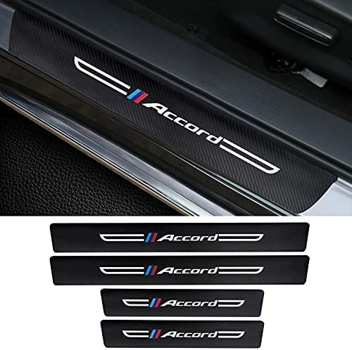 Coupon ✨ Cotree 4PCS Carbon Fiber Textured Leather Car Door Sill Protector Compatible With Honda Accord, Car Door Threshold Protector, Car Door Sill Decoration Scuff Plate Fit For Honda Accord Accessories A-white ✔️ 7 Coupon ✨ Cotree 4PCS Carbon Fiber Textured Leather Car Door Sill Protector Compatible With Honda Accord, Car Door Threshold Protector, Car Door Sill Decoration Scuff Plate Fit For Honda Accord Accessories A-white ✔️ - Image 5