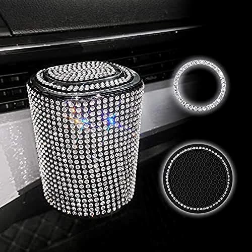 Best Pirce ✨ Bling Car Cigarette Ashtray Air Outlet Ashtray Auto Car Ashtray With Lid Blue LED Light Indicator Smokeless Ash For ???? Women Auto Car Cup Holder(Multi) ???? 12 Best Pirce ✨ Bling Car Cigarette Ashtray Air Outlet Ashtray Auto Car Ashtray With Lid Blue LED Light Indicator Smokeless Ash For ???? Women Auto Car Cup Holder(Multi) ???? - Image 10