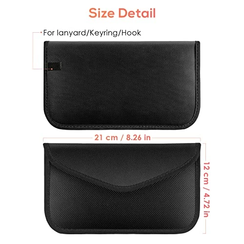 Discount ???? 2 Pack Faraday Bags For Car Keys And Cell Phone, Signal Blocking Key Pouch, Anti Theft Car Protection, Cell Phone WiFi/GSM/LTE/NFC/RFID/Keyless Entry Fob Signal Blocking Pouch Black ⌛ 7 Discount ???? 2 Pack Faraday Bags For Car Keys And Cell Phone, Signal Blocking Key Pouch, Anti Theft Car Protection, Cell Phone WiFi/GSM/LTE/NFC/RFID/Keyless Entry Fob Signal Blocking Pouch Black ⌛ - Image 5