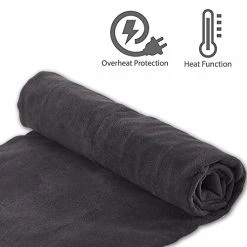 Best reviews of ???? Electric Car Blanket, 12V Soft Fleece Heated Car Blanket With Easy Controller Fast Warming Electric Blanket For Car, Truck, SUV, Or RV, Ideal Car Heated Blanket Perfect For Cold Weather-Black ???? -Car Seat Covers shop 51fapxOgrwL