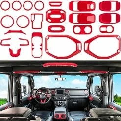 Discount ???? 23PCS Full Set Interior Decoration Trim Kit For Jeep Wrangler JL JLU Gladiator JT 2018-2022 Steering Wheel Door Handle Air Conditioning Vent Cup Holder Reading Light Headlight Switch Gear Cover (Blue) ???? 20 Discount ???? 23PCS Full Set Interior Decoration Trim Kit For Jeep Wrangler JL JLU Gladiator JT 2018-2022 Steering Wheel Door Handle Air Conditioning Vent Cup Holder Reading Light Headlight Switch Gear Cover (Blue) ???? -Car Seat Covers shop 51fdl2fAM0L. AC