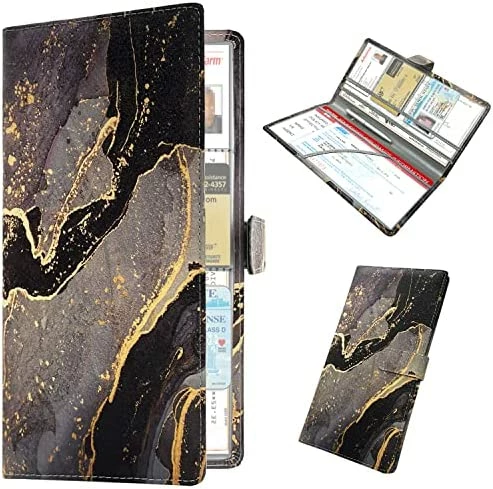 Cheapest ???? Car Registration And Insurance Holder, Leather Glove Box Organizer Cool Car Accessories, Car Document Holder For Cards, Driver's License And Essential Document, Black Glitte ???? 15 Cheapest ???? Car Registration And Insurance Holder, Leather Glove Box Organizer Cool Car Accessories, Car Document Holder For Cards, Driver's License And Essential Document, Black Glitte ???? - Image 13