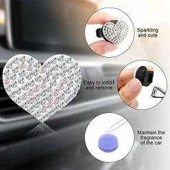 Cheap ???? 4 Pieces Crystal Air Vent Clips Charms Car Vent Air Fresheners Rhinestone Oil Diffuser Vent Clip Car Fesheners For ???? Women Heart Car Scents Bling Car Interior Accessories For Wom ???? 11 Cheap ???? 4 Pieces Crystal Air Vent Clips Charms Car Vent Air Fresheners Rhinestone Oil Diffuser Vent Clip Car Fesheners For ???? Women Heart Car Scents Bling Car Interior Accessories For Wom ???? -Car Seat Covers shop 51g8TYEjE4L