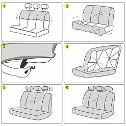 Best Sale ???? 22 Pieces Cow Print Car Accessories Set Cow Car Seat Cover Steering Wheel Cover Headrest Cover Seat Belt Cover Center Console Armrest Pad Handbrake Cover Gear Cover Key Ring Vent (Black) ⌛ -Car Seat Covers shop 51gH1NPO2qL