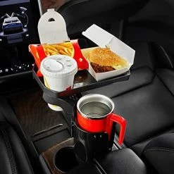 Hot Sale ⭐ OyTutus Car Cup Holder Expander, Automotive Cup Attachable Tray With 360° Rotation,Large Cup Holder Adapt Most Regular Cups With 18-40 Oz, Fit In 2.75-3.25 Inch Car Holder 2 Pcs- Black ⌛ -Car Seat Covers shop 51gVLBl43yL. AC