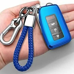 Best Sale ✨ Compatible With Lexus Key Fob Cover With Keychain Soft TPU 360 Degree Protection Key Shell Case For RX ES GS LS NX RS GX LX RC LC Smart Key-Silver ✔️ -Car Seat Covers shop 51gYJX6LwL. AC