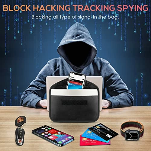 Discount ???? 2 Pack Faraday Bags For Car Keys And Cell Phone, Signal Blocking Key Pouch, Anti Theft Car Protection, Cell Phone WiFi/GSM/LTE/NFC/RFID/Keyless Entry Fob Signal Blocking Pouch Black ⌛ 6 Discount ???? 2 Pack Faraday Bags For Car Keys And Cell Phone, Signal Blocking Key Pouch, Anti Theft Car Protection, Cell Phone WiFi/GSM/LTE/NFC/RFID/Keyless Entry Fob Signal Blocking Pouch Black ⌛ - Image 4