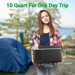 Hot Sale ???? 12 Volt Refrigerator 10 Quart(9L) Portable Mini Freezer(-4℉~68℉) With APP Control Car Compressor Fridge 12V/24V DC, 110-220V AC For Camping, Road Trip, Travel, Boat, Skincare, Outdoor, Home ????