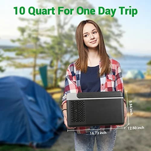 Hot Sale ???? 12 Volt Refrigerator 10 Quart(9L) Portable Mini Freezer(-4℉~68℉) With APP Control Car Compressor Fridge 12V/24V DC, 110-220V AC For Camping, Road Trip, Travel, Boat, Skincare, Outdoor, Home ???? 3 Hot Sale ???? 12 Volt Refrigerator 10 Quart(9L) Portable Mini Freezer(-4℉~68℉) With APP Control Car Compressor Fridge 12V/24V DC, 110-220V AC For Camping, Road Trip, Travel, Boat, Skincare, Outdoor, Home ????
