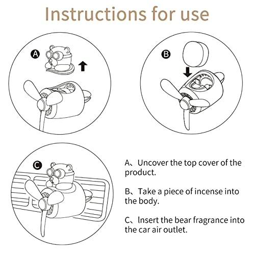 Cheap ✔️ Car Air Fresheners Black Bear Pilot Car Diffuser Cute Car Perfume Funny Car Fragrance ???? Christmas Car Decorations (Black Bear) ⭐ 8 Cheap ✔️ Car Air Fresheners Black Bear Pilot Car Diffuser Cute Car Perfume Funny Car Fragrance ???? Christmas Car Decorations (Black Bear) ⭐ - Image 6