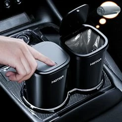 Best Pirce ???? 2 Packs Car Trash Can, Car Trash Cup With 30 Additional Car Trash Bags For Exclusive Using, Multipurpose Trash Can For Car, Office & Home To Meet Various Needs Black ⌛ -Car Seat Covers shop 51hnmDBCN8L 1