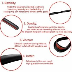 New ???? 16ft 5M U Shape Car Door Moulding Rubber Scratch Protector Strip Edge Guard Trim Seal Black ???? -Car Seat Covers shop 51hp8bXruLL