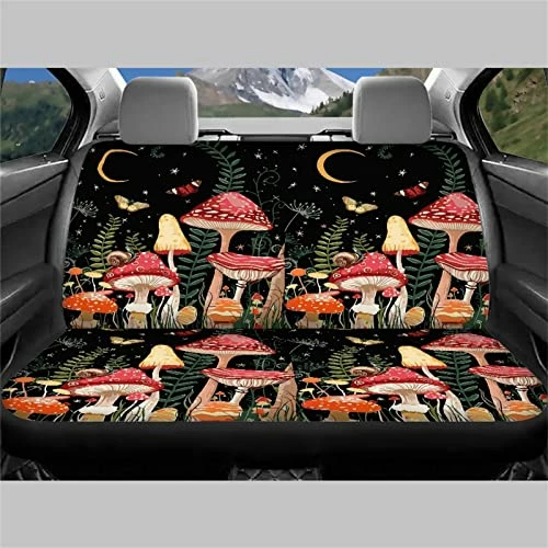 Hot Sale ???? Mushroom Seat Covers For Cars For ???? Women With Steering Wheel Cover,Moon Star Universal Auto Accessories Front Rear Back Seats Protectors,Seat Belt Pads,Cup Coaster,Keychains For Trucks SUV 0 Cow Stawberr ???? 4 Hot Sale ???? Mushroom Seat Covers For Cars For ???? Women With Steering Wheel Cover,Moon Star Universal Auto Accessories Front Rear Back Seats Protectors,Seat Belt Pads,Cup Coaster,Keychains For Trucks SUV 0 Cow Stawberr ???? - Image 2