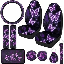 Buy ???? Frienda 10 PCS Car Seat Covers For ???? Women Butterfly Car Accessories Car Interior Seat Covers With Steering Wheel Cover, Wrist Strap, Car Coasters, Armrest Pad, Shoulder Pad, Key Chain Bright Style ???? 21 Buy ???? Frienda 10 PCS Car Seat Covers For ???? Women Butterfly Car Accessories Car Interior Seat Covers With Steering Wheel Cover, Wrist Strap, Car Coasters, Armrest Pad, Shoulder Pad, Key Chain Bright Style ???? -Car Seat Covers shop 51iSrD4NC7L. AC