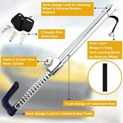 Deals ⭐ Universal Steering Wheel Brake Lock Anti-Theft Retractable Double Hook Car Clutch Pedal Lock For Car Truck SUV Van Security With 3 Keys ???? 11 Deals ⭐ Universal Steering Wheel Brake Lock Anti-Theft Retractable Double Hook Car Clutch Pedal Lock For Car Truck SUV Van Security With 3 Keys ???? -Car Seat Covers shop 51iVMJ4xKKL