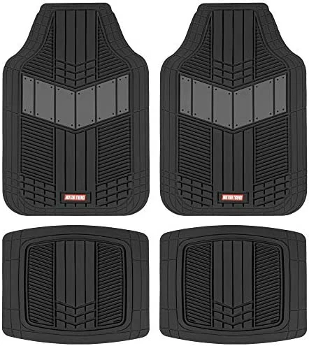 Promo ???? DualFlex Two-Tone Sport Design All-Weather Rubber Floor Mats For Car, Truck, Van & SUV - Waterproof Front & Rear Liners With Drainage Channels Blu ???? 11 Promo ???? DualFlex Two-Tone Sport Design All-Weather Rubber Floor Mats For Car, Truck, Van & SUV - Waterproof Front & Rear Liners With Drainage Channels Blu ???? - Image 9