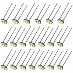 Top 10 ???? 20Pcs 4.7mm-12v Car White Mini Bulbs Lamps Indicator Cluster Speedometer Backlight Lighting ✔️