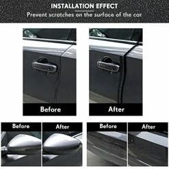 Discount ???? Automotive Door Entry Guard Reflective Car Door Sill Protector Car Scratch Protector Film Car Paint Protector Door Edge Protector For Most Cars Accessories (Black,2 Inch Wide, 16.4 Feet) ???? -Car Seat Covers shop 51iuPCinP7L