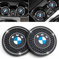 Best reviews of ???? Car Cup Holder Coaster Compatible With BMW M 1 3 5 6 Series X1 X3 X7 X5 X6 Z4 7 Series Recessed Silicone Non-Slip Drink Coaster Car Interior Accessories 2.76 Inch 2 Pieces Black-bm ???? -Car Seat Covers shop 51jfQTQ XL. AC