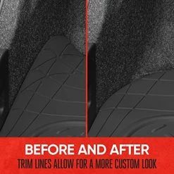 Discount ???? Heavy Duty Utility Cargo Liner Floor Mats For Car Truck SUV, Trimmable To Fit Trunk, All Weather Protection Gray ???? -Car Seat Covers shop 51jlBsiRNPL