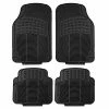 Cheap ???? Automotive Floor Mats Black Universal Fit Heavy Duty Rubber For All Weather Protection Fits Most Cars, SUVs, And Trucks, 4 Piece (Full Set Trimmable) FH Group F11305BLACK Black Seat Covers ???? -Car Seat Covers shop 51jtwUJmmwL