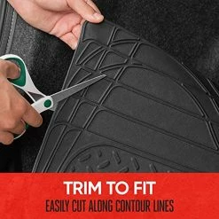 Cheapest ???? FlexTough TrunkShield Cargo Liner Car Mat For Back Of SUV, Sedan & Coupe Trunk Cover, All Weather Heavy Duty Protection, Trim-to-Fit, 47.5" X 32.2"in Gray ???? -Car Seat Covers shop 51k5RDC0KjS