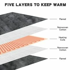 New ???? Machine Washable 12v Car Heating Pad For Back Pain Relief Back Wrap With Adjustable Strap For Back Pain Relief Electric For Car Van SUV Truck Driver 3 Heat Settings 47.6 X 10 Inch Grey ???? -Car Seat Covers shop 51kX7itHN7L