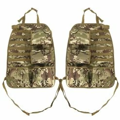 Top 10 ???? Winunite Camo Tactical Car Seat Back Gun Rack Holder Organizer With Molle Panel Front Seatback Cover Storage Bag For Hunting Rifles Shotguns Mount Universal Fit Truck Vehicles SUV MPV Pickup - 2PCS ????