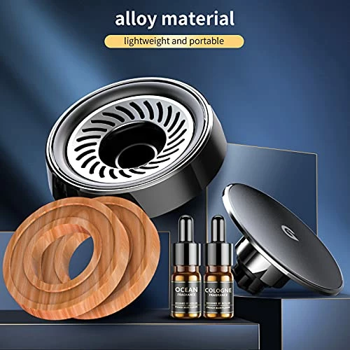 New ???? Car Air Fresheners Long Lasting Fragrant, Car Perfume Diffuser Essential Oil Diffuser 【Cologne, Marine】Zinc Alloy Material And 2 Fragrance Tablets And Perfume, For Car Office Home ???? 7 New ???? Car Air Fresheners Long Lasting Fragrant, Car Perfume Diffuser Essential Oil Diffuser 【Cologne, Marine】Zinc Alloy Material And 2 Fragrance Tablets And Perfume, For Car Office Home ???? - Image 5